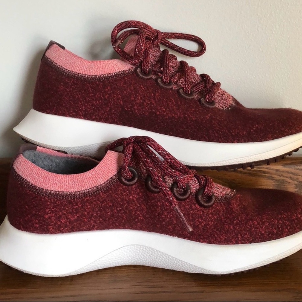 Allbirds Women's Athletic Shoes in Burgundy and Rose color! Like NEW! - Picture 4 of 8